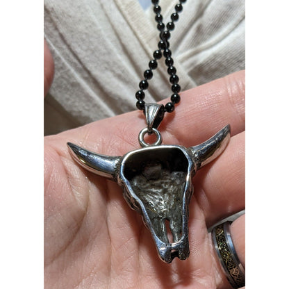 Chisel Stainless Steel Bull Head Necklace