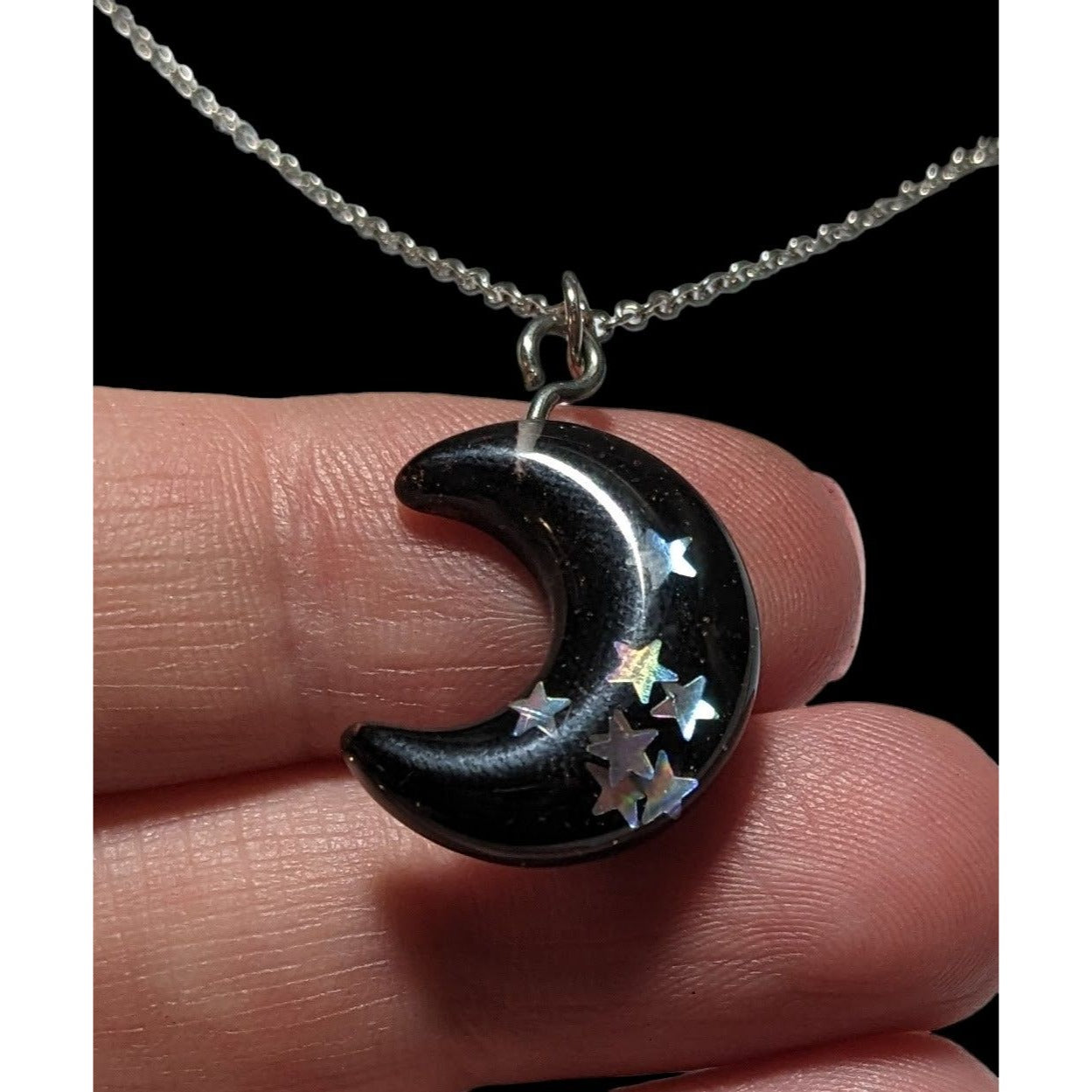 Gothic Witchy Moon Neckalce