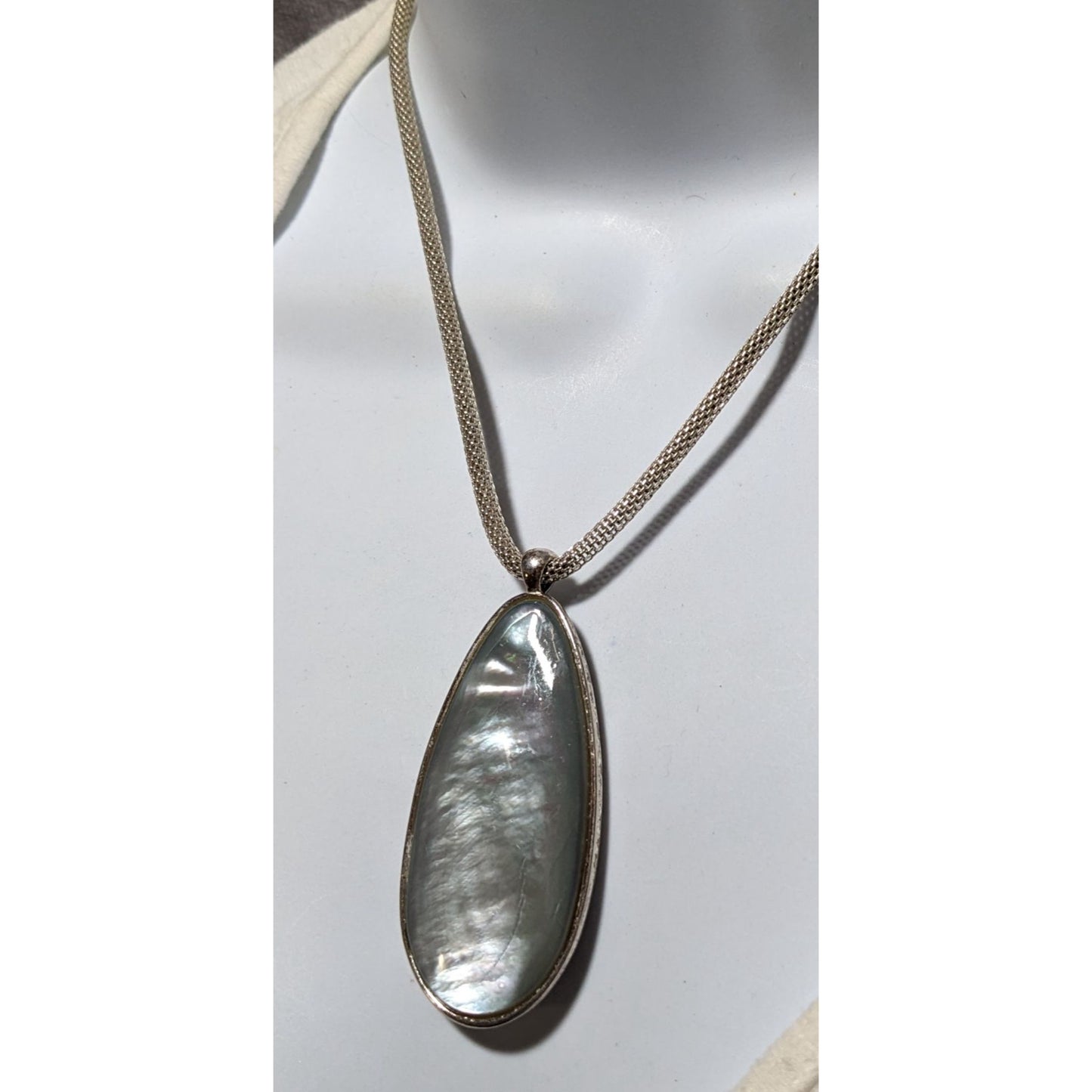 Silver Shell Pendant Necklace