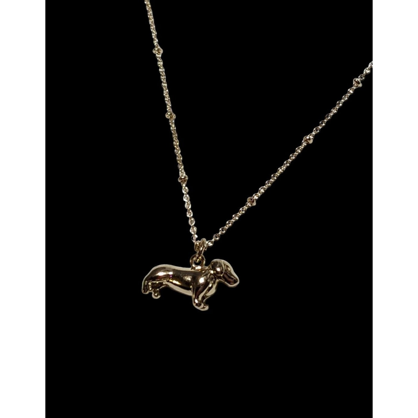 Lauren Conrad Gold Dachshund Necklace