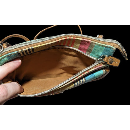 Relic Retro Rainbow Striped Crossbody Bag