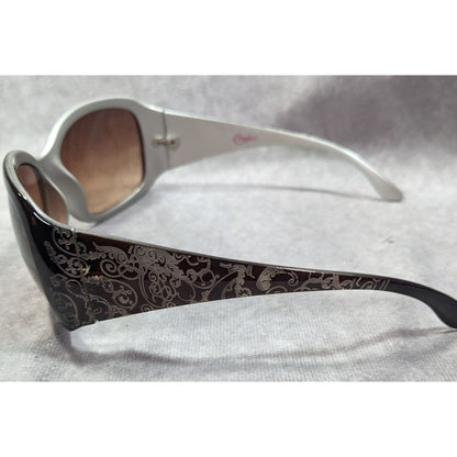 Candies Floral Scroll Brown And Silver Sunglasses CA207