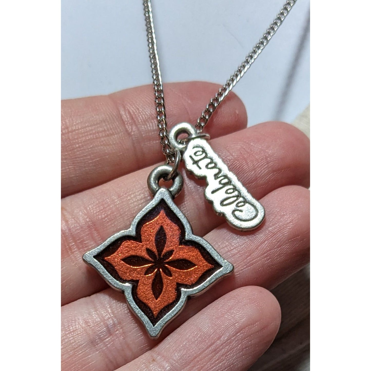 Religious Celebrate Engraved Pendant Necklace