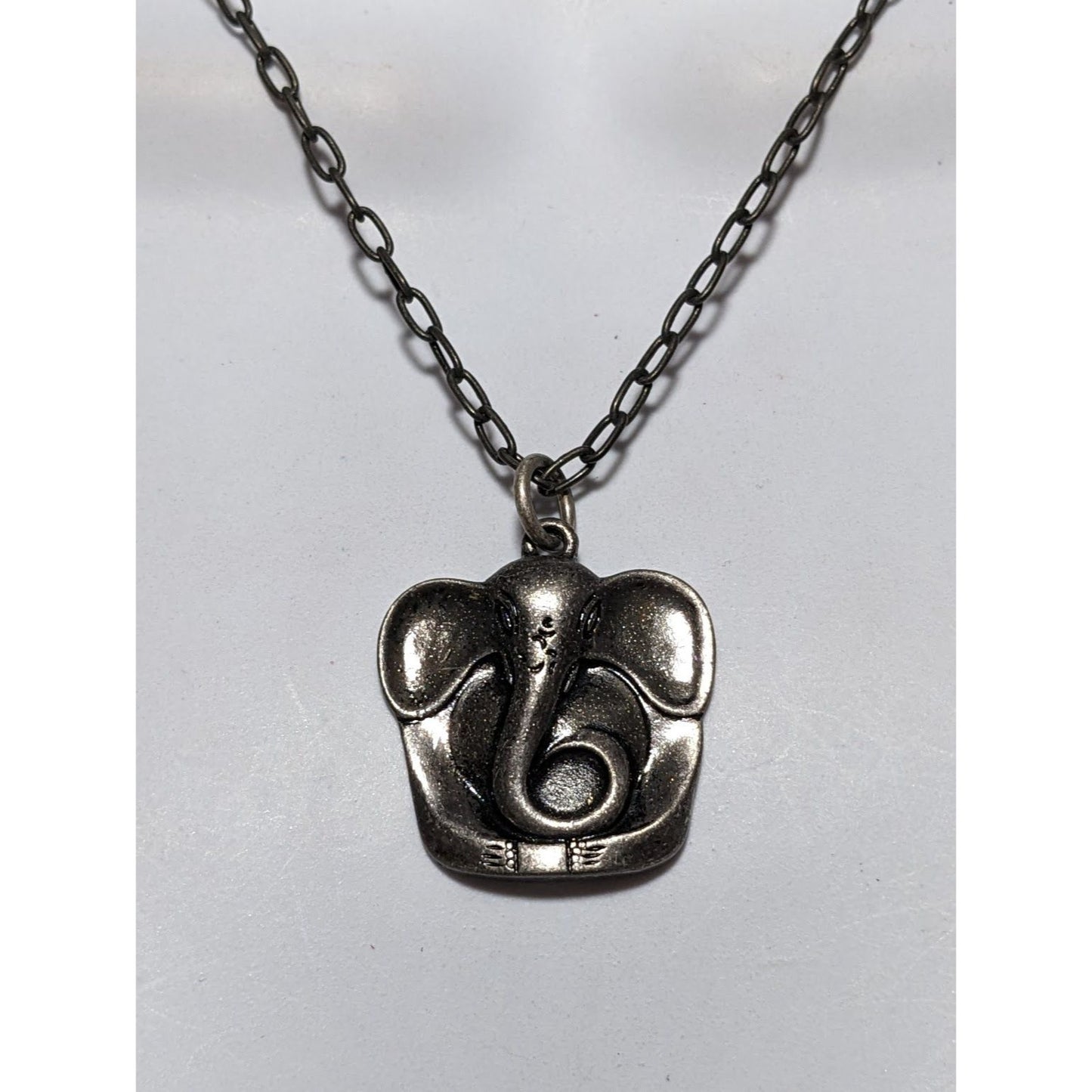 Axcess Liz Claiborne Silver Elephant Necklace