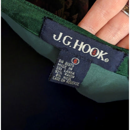 Vintage JG Hook Floral Plaid Skirt