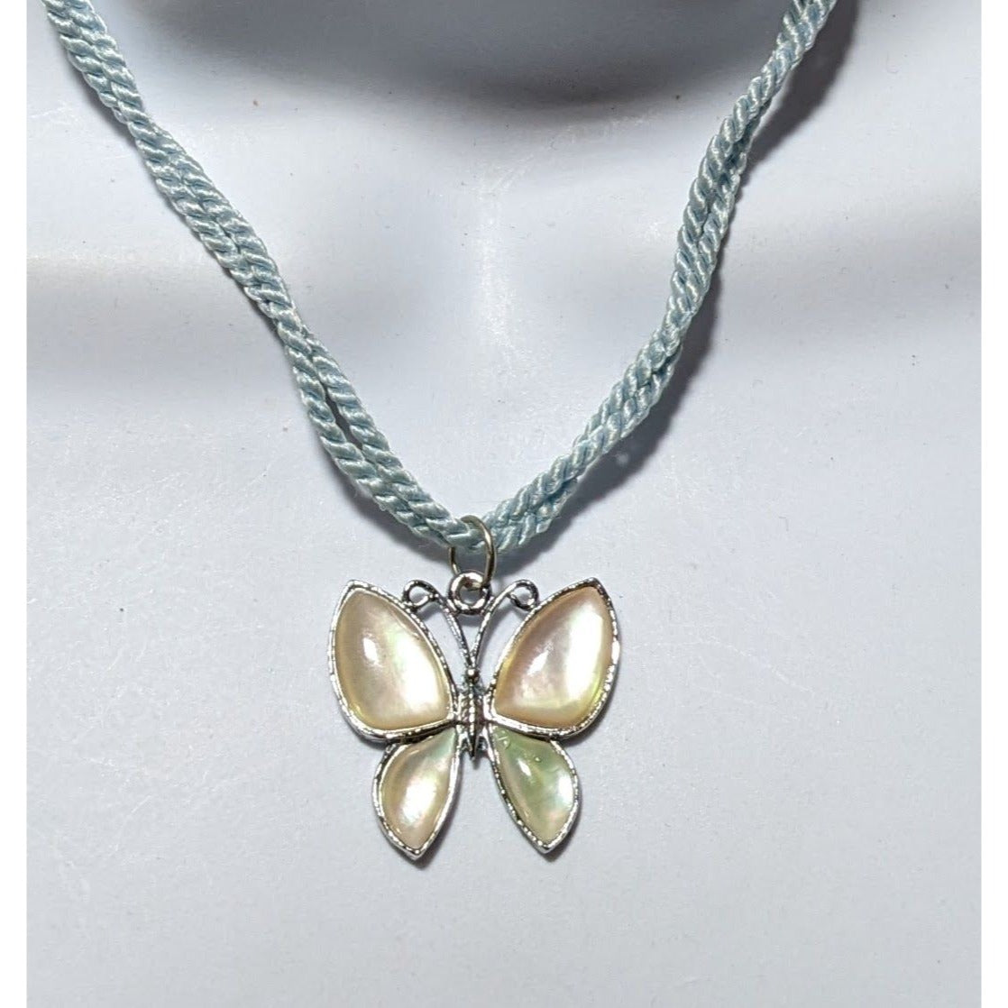 Iridescent Butterfly Necklace