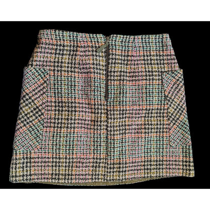 Maeve Anthropologie Wool Plaid Skirt