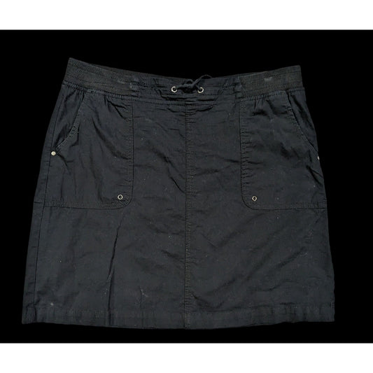 Preppy Casual Black Skort by Croft & Barrow