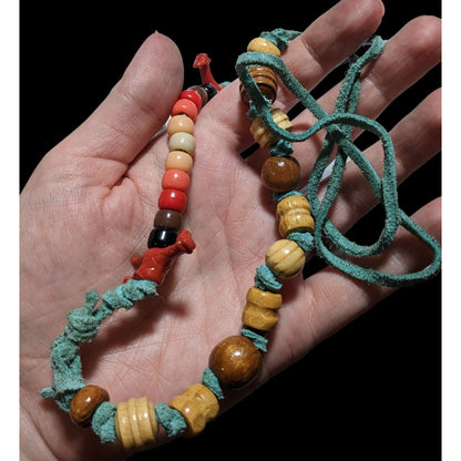 Handmade Rainbow Beaded Animal  Necklace