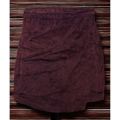 Abercrombie And Fitch Maroon Corduroy Skirt