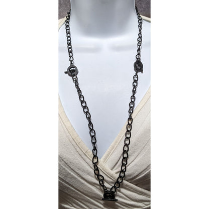 Black Toggle Chain Necklace