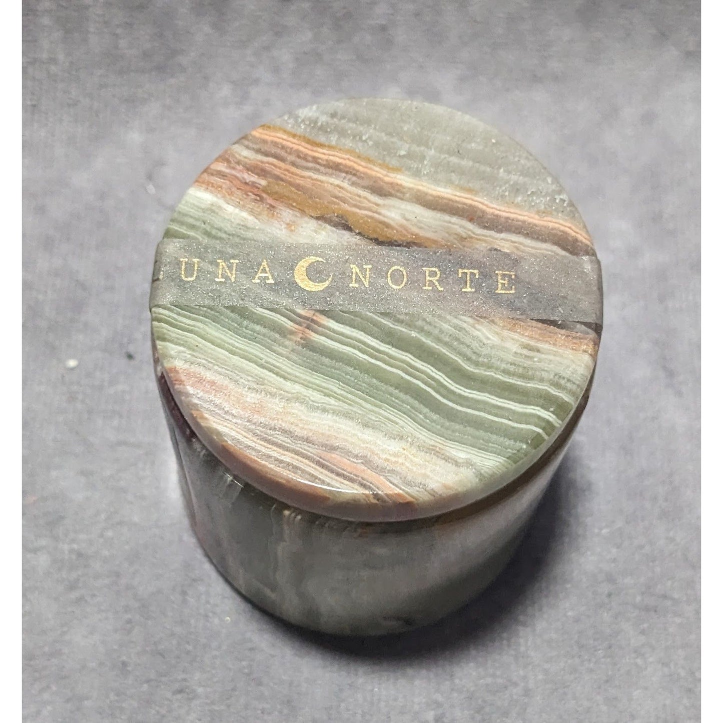 Luna Norte Green Banded Onyx Box