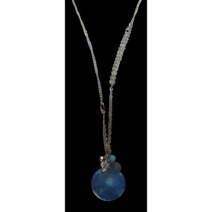 The Limited Smoky Blue Pendant Charm Necklace