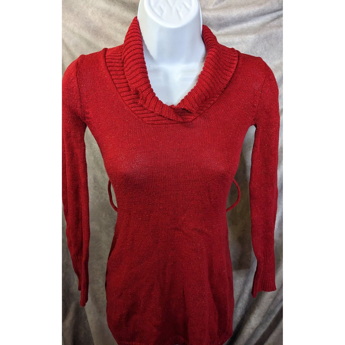 Epic Threads Red Sparkle Sweater Dress