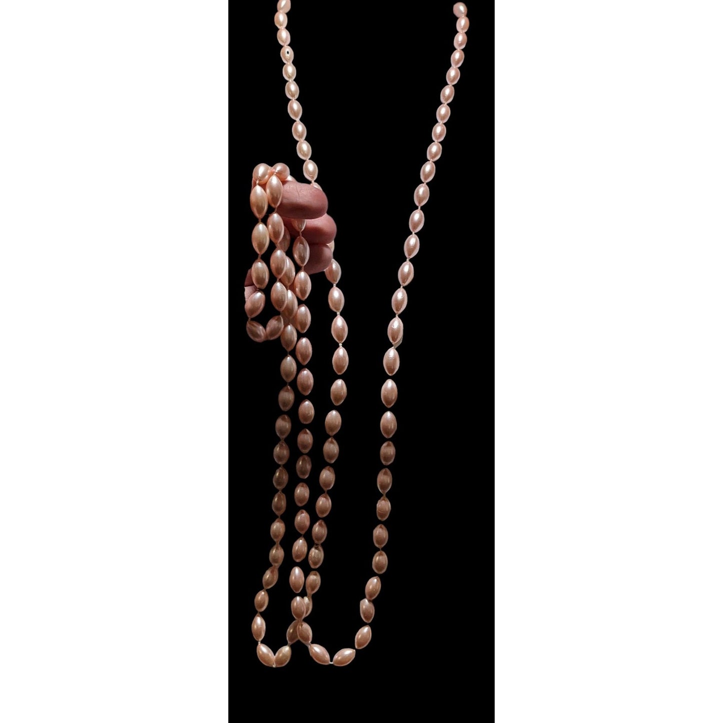 Vintage Pink Faux Pearl Necklace