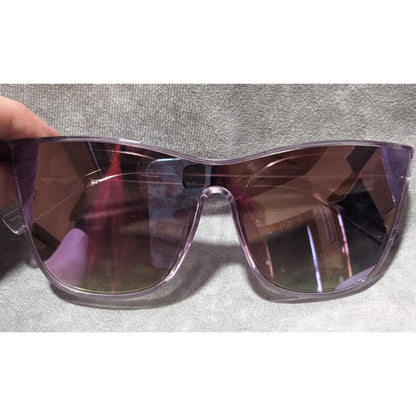 Foster Grant Purple Metallic Shield Sunglasses