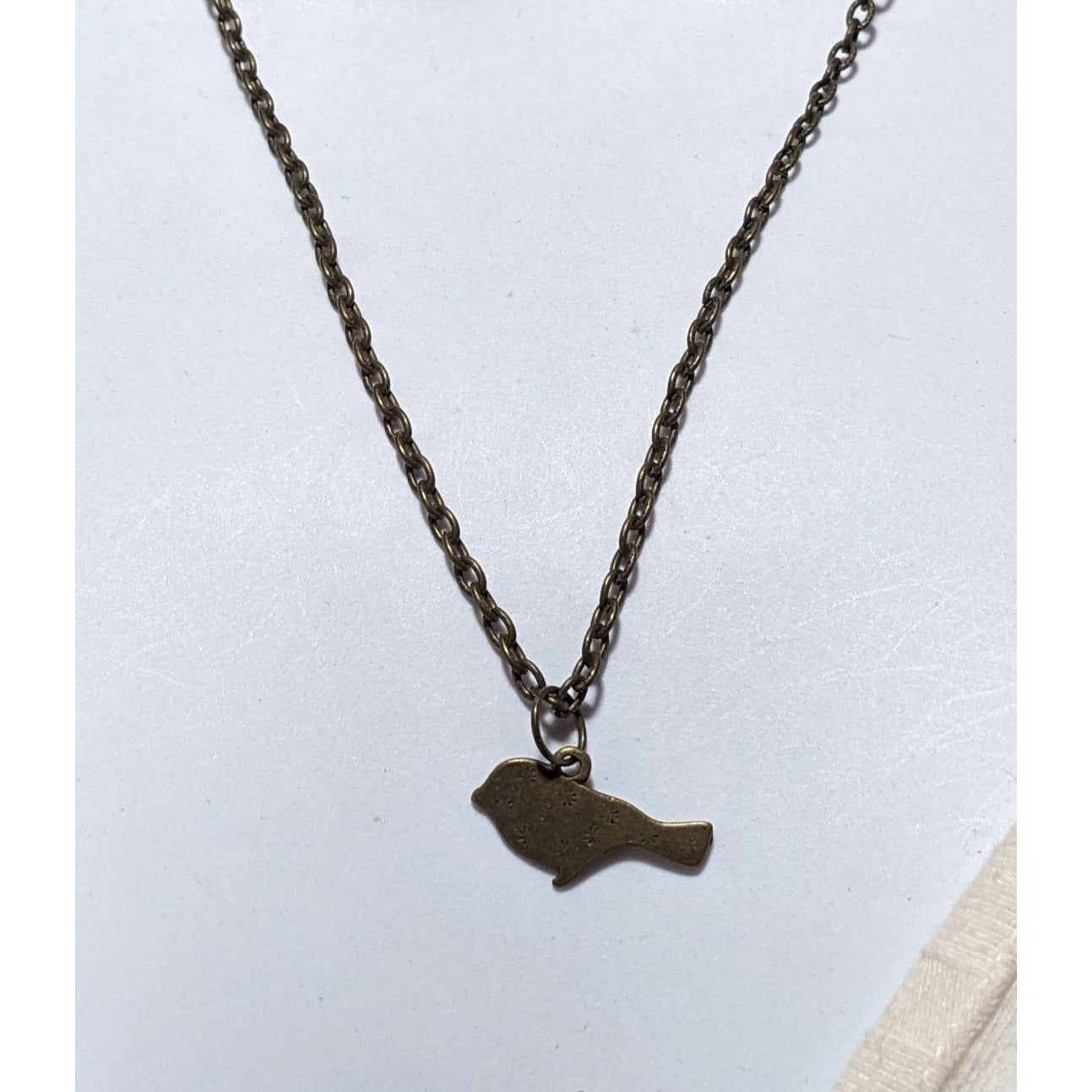 Vintage Minimalist Bird Necklace