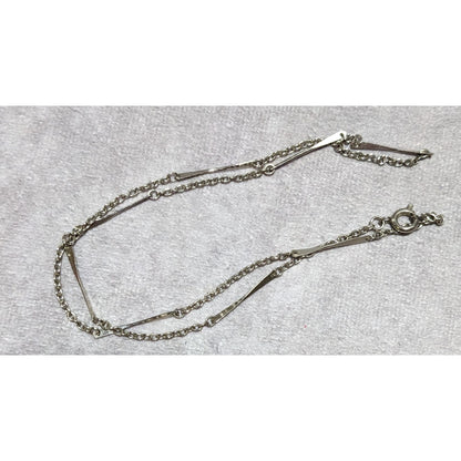 Silver Abstract Link Necklace