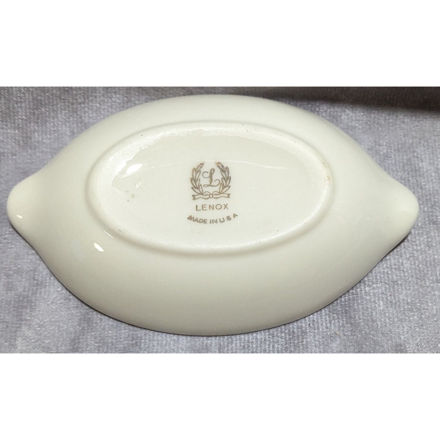 Vintage Lenox Lemon Shaped Ceramic Trinket Dish