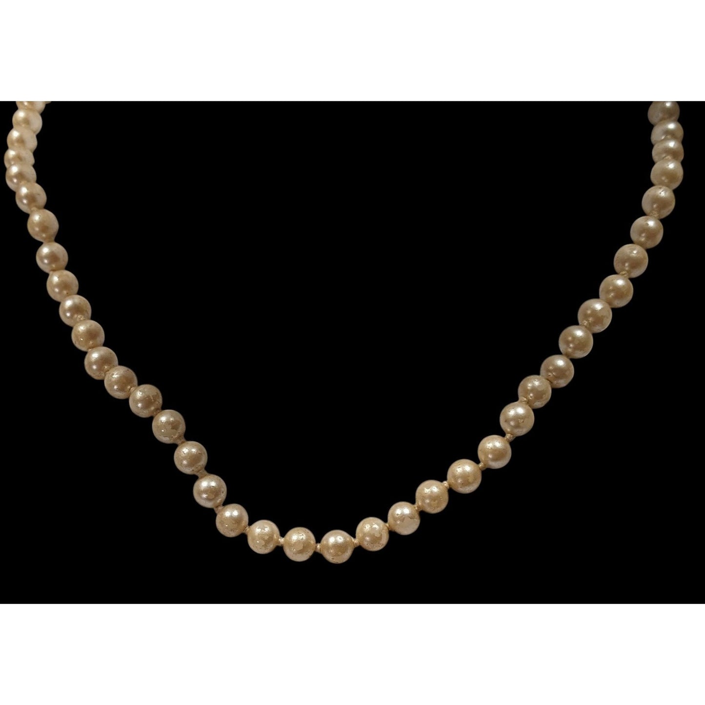 Vintage Japanese Faux Pearl Beaded Necklace