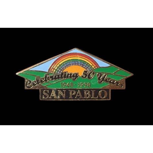 Vintage 90s San Pablo 50 Year Anniversary Lapel Pin