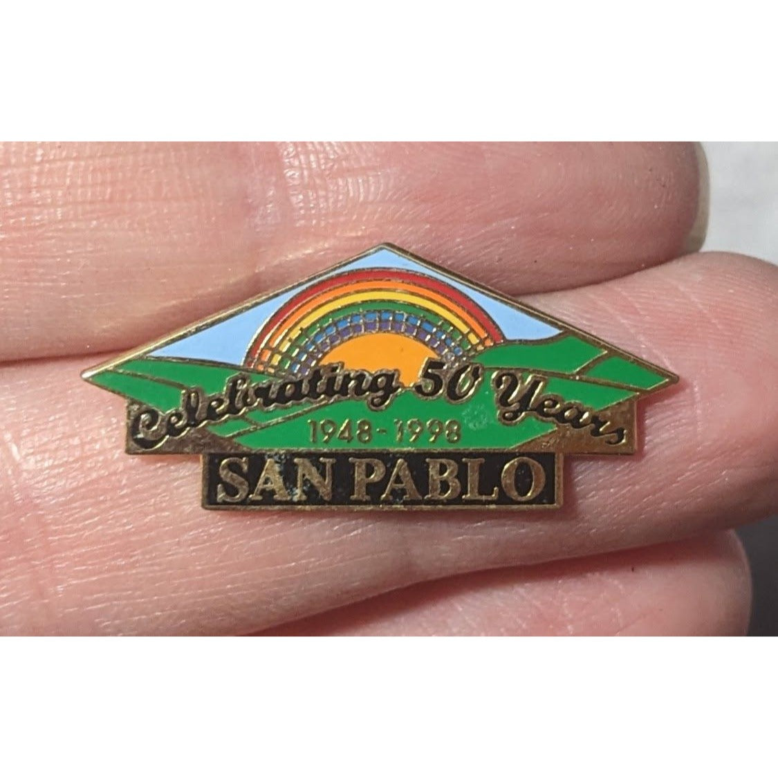 Vintage 90s San Pablo 50 Year Anniversary Lapel Pin