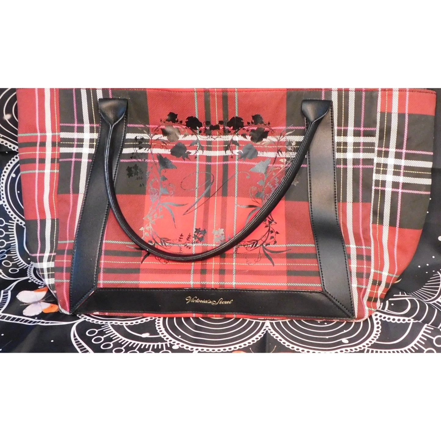 Victoria's Secret Limited Edition Red Tartan Tote