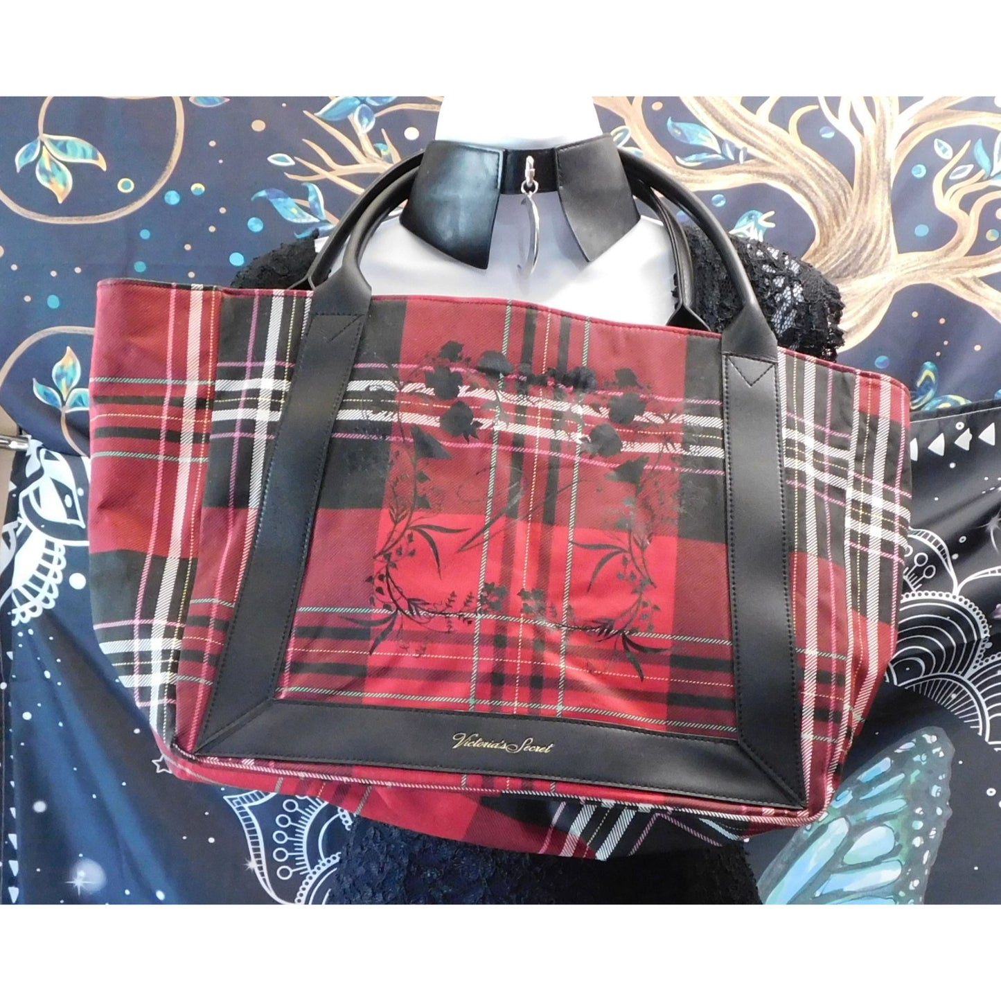 Victoria's Secret Limited Edition Red Tartan Tote