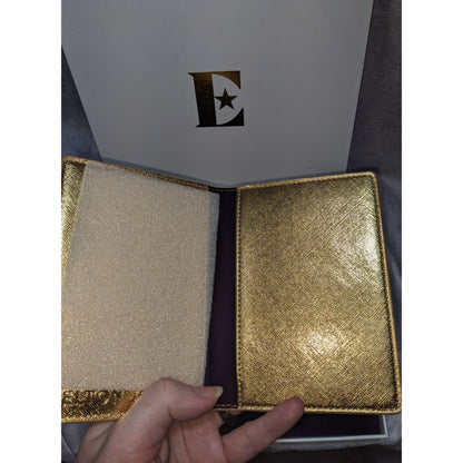 Goodbye Yellow Brick Road Elton John Gold Passport Holder & Luggage Tag Travel Set