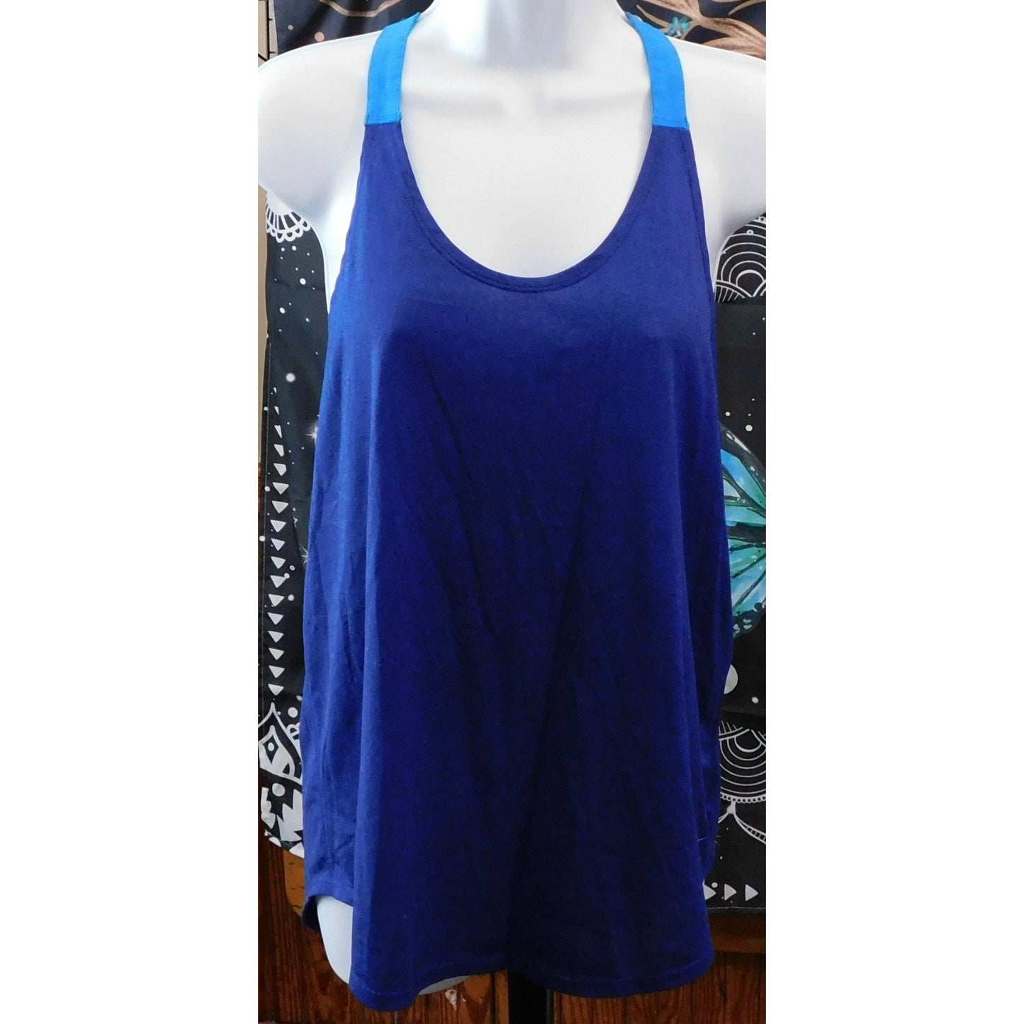 Nike Dri Fit Blue Racerback Sporty Tank Top