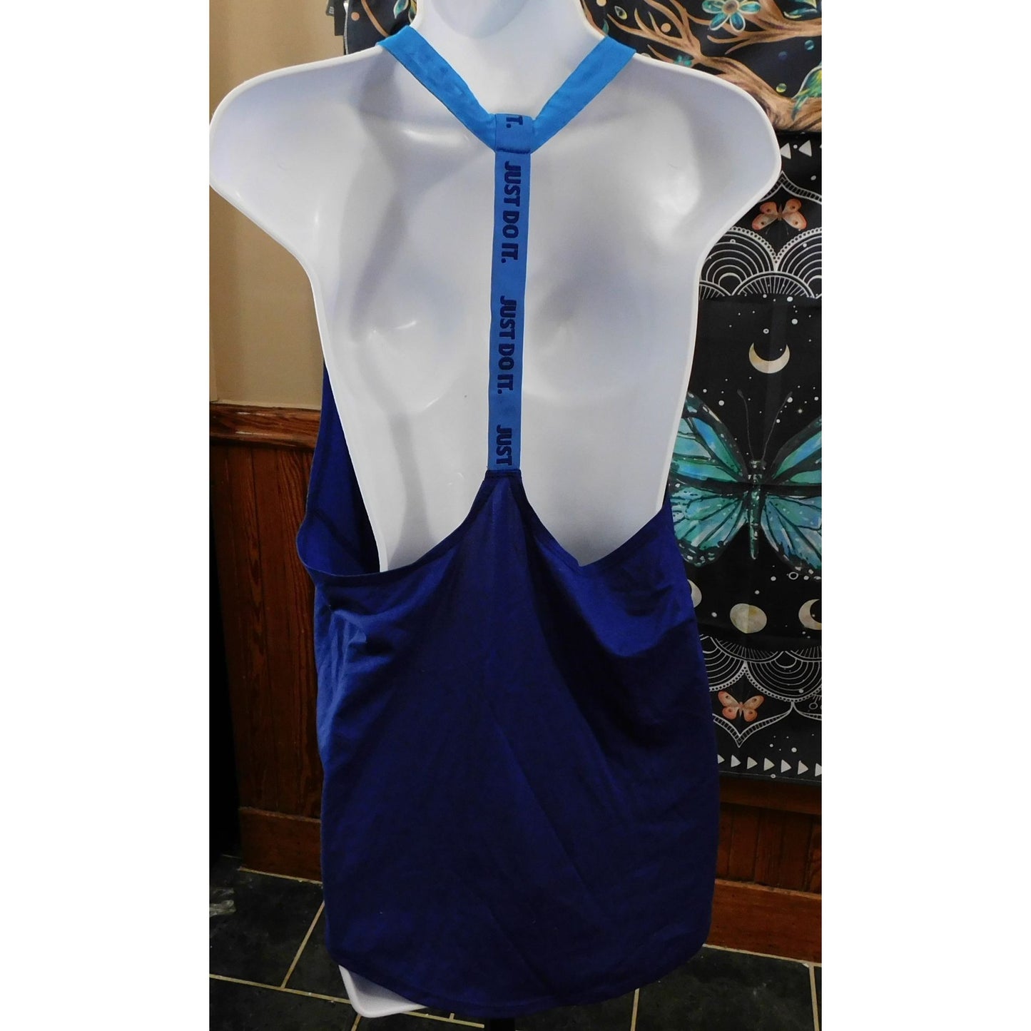 Nike Dri Fit Blue Racerback Sporty Tank Top