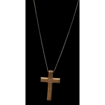 Handmade Religious Olive Wood Carved Cross Necklace