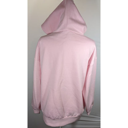 Neubryne Couture Floral Beaded And Gem Mask Design Light Pink Hoodie