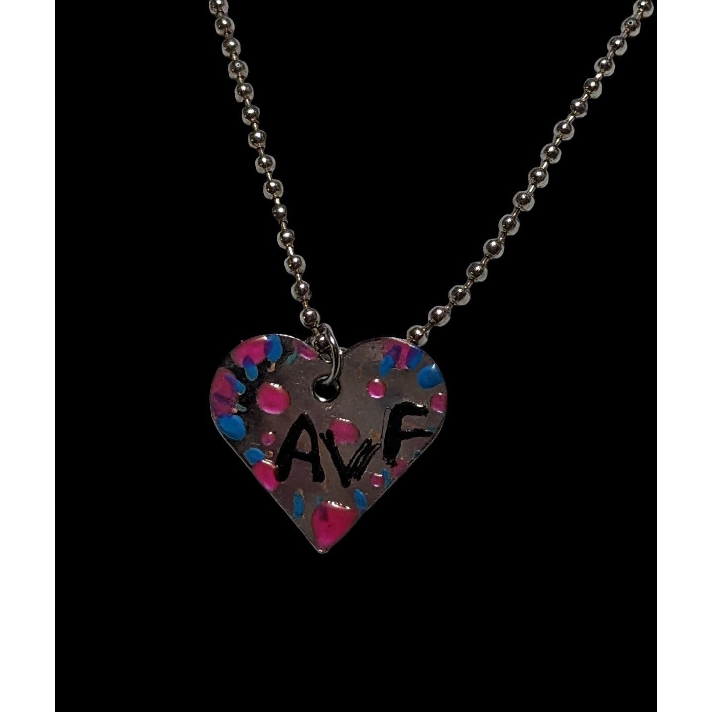 Handmade Heart AVF Necklace