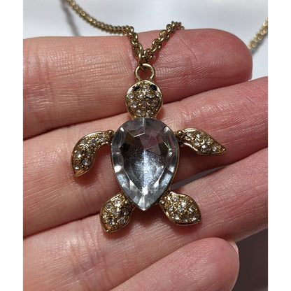 Gemmed Sea Turtle Necklace