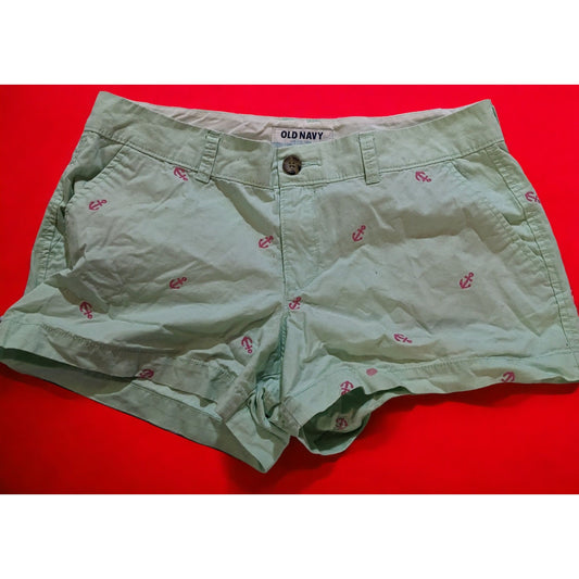 Old Navy Green Nautical Anchor Shorts