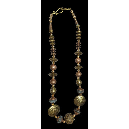 Vitnage Bohemian Mixed Metal Beaded Necklace