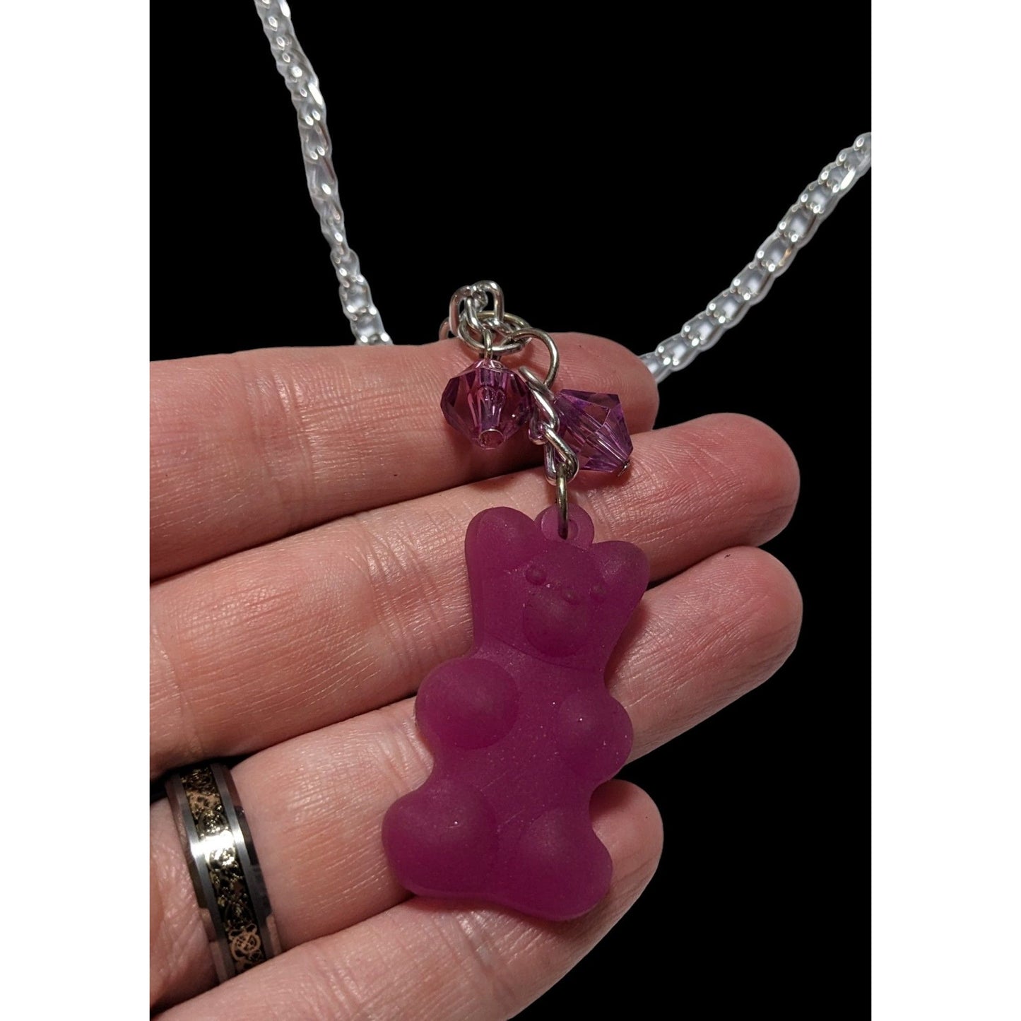 Pink Gummy Bear Necklace