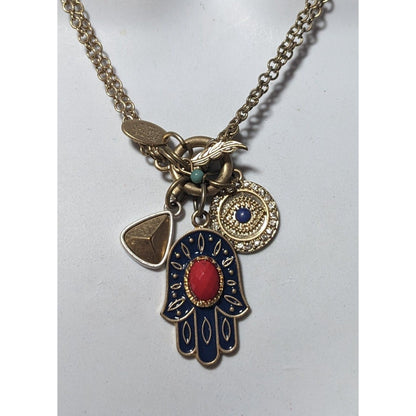 Alan West Vintage America Hamsa Charm Necklace