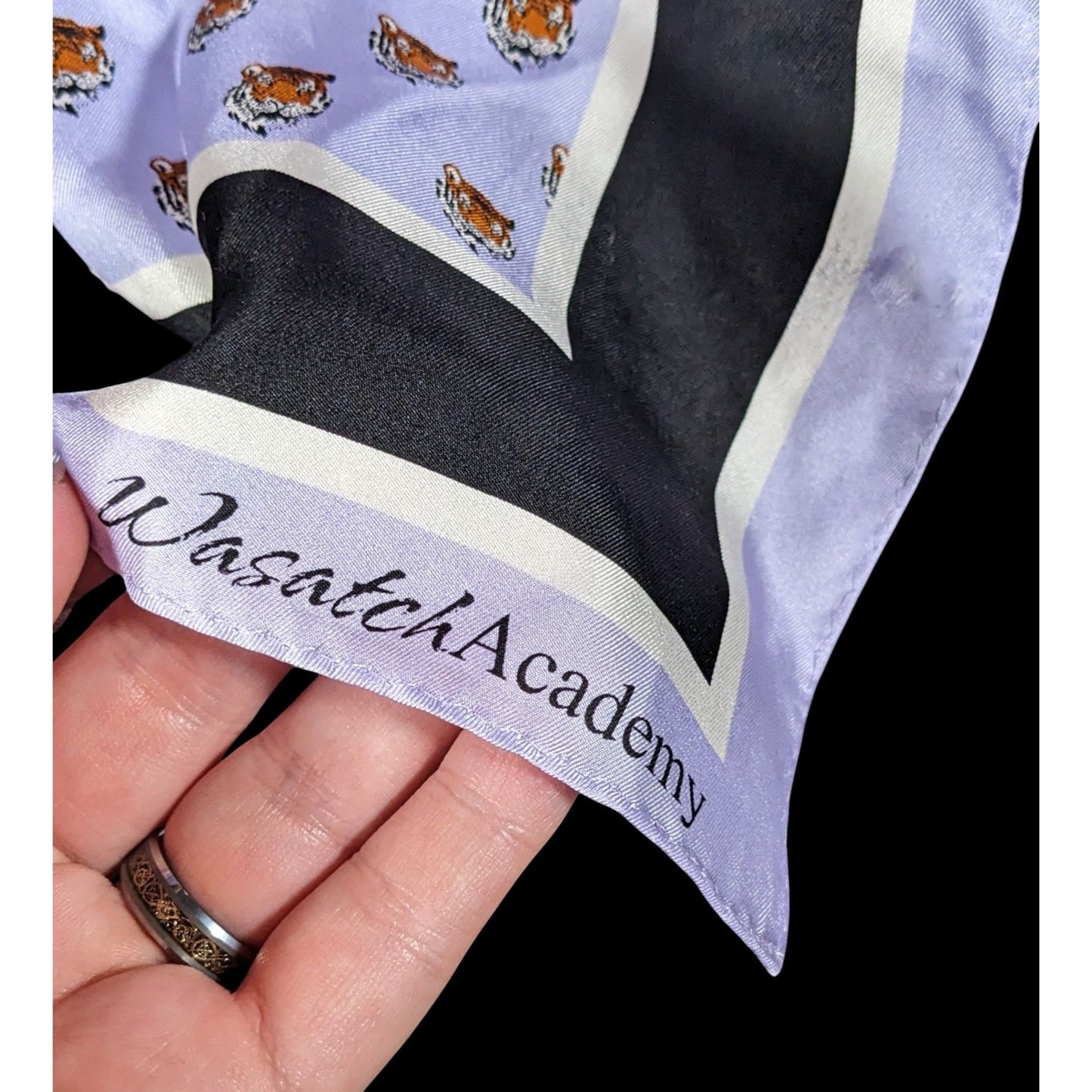 Wasatch Academy Purple Timothy Tiger Scarf