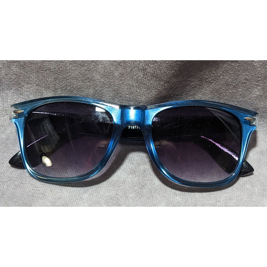 Metallic Blue Sunglasses