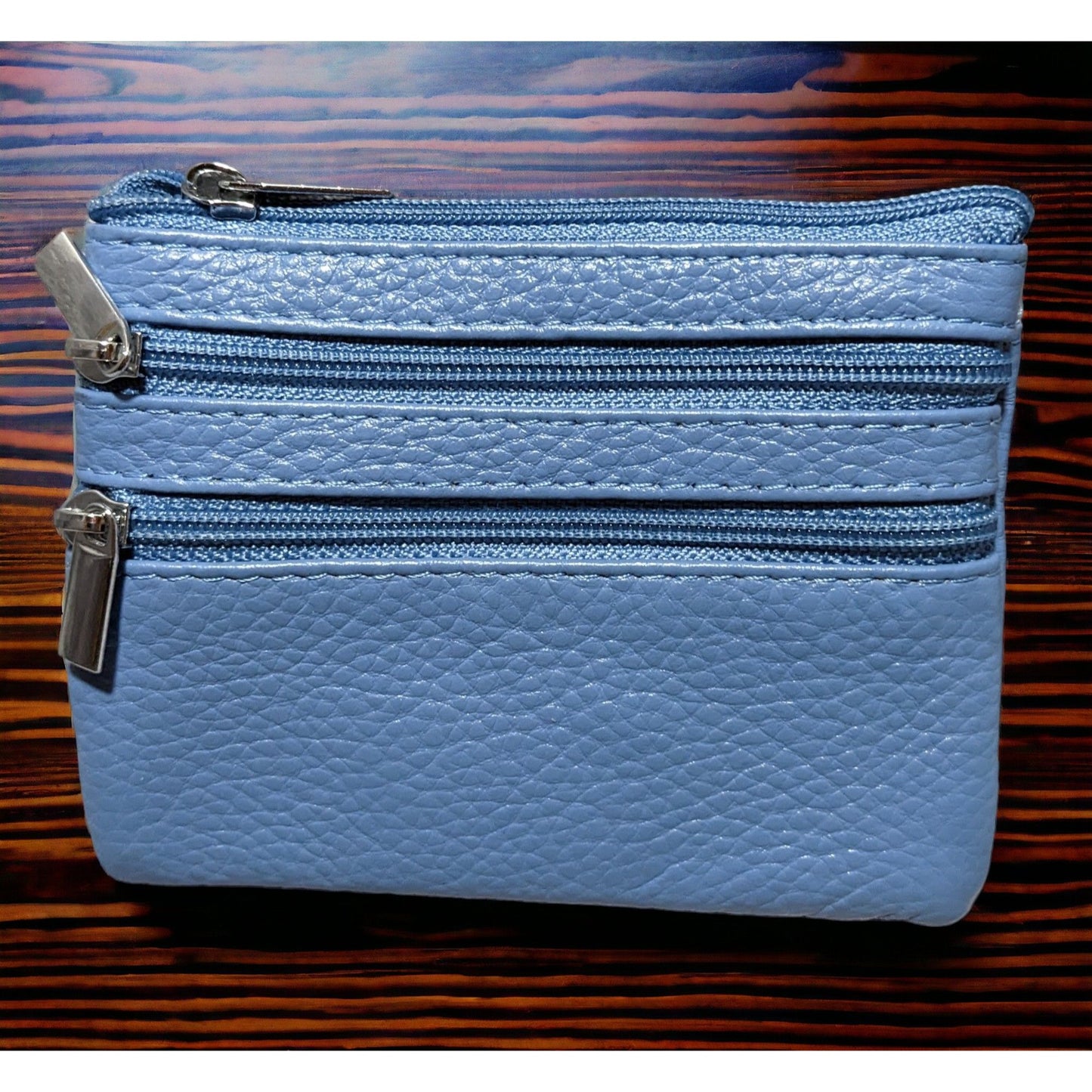 Cynure Blue Zipper Pouch