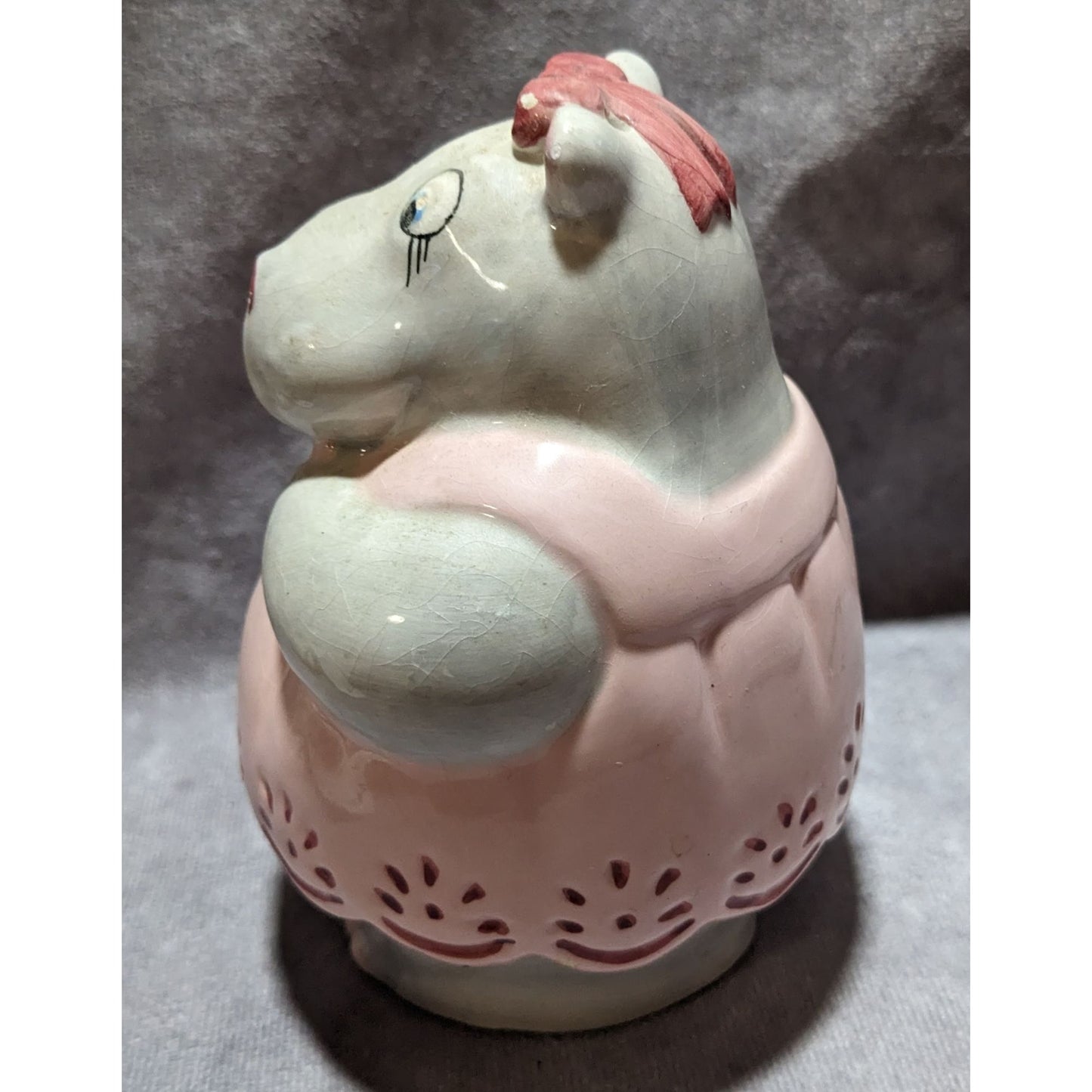 Large Vintage Hippo Salt/Pepper Shaker