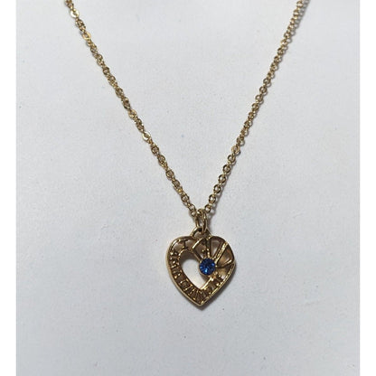 Gold Heart Child Of God Pendant Necklace