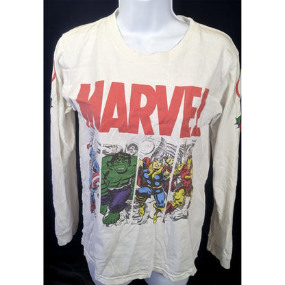 Marvel White Long Sleeve Shirt