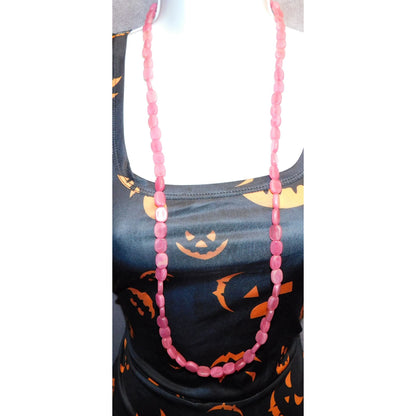 Pink Acrylic Statement Necklace