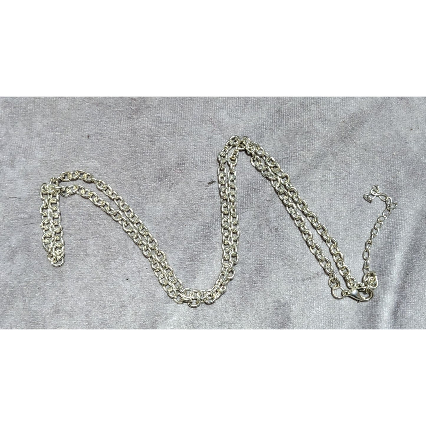 Simple Casual Bright Silver Chain Necklace