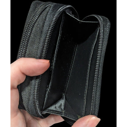 Riviera Leather Black Zip Wallet