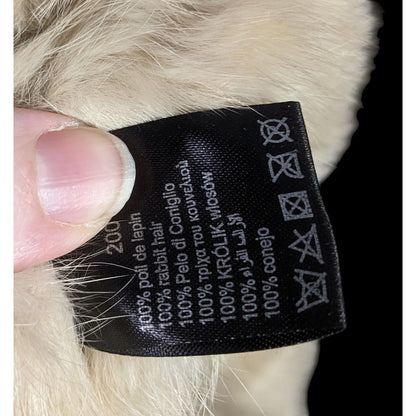 Vintage Genuine Rabbit Fur Pull-Through Scarf