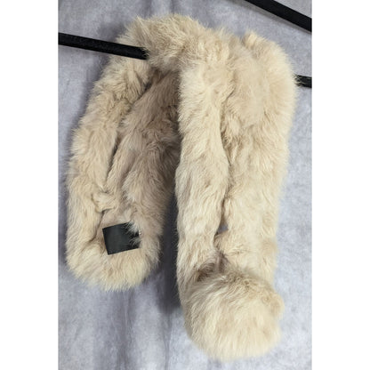 Vintage Genuine Rabbit Fur Pull-Through Scarf